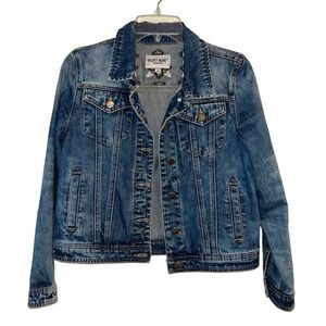 Country Western Denim Jean jacket embroidered XS Women Summer Spring Fall Time